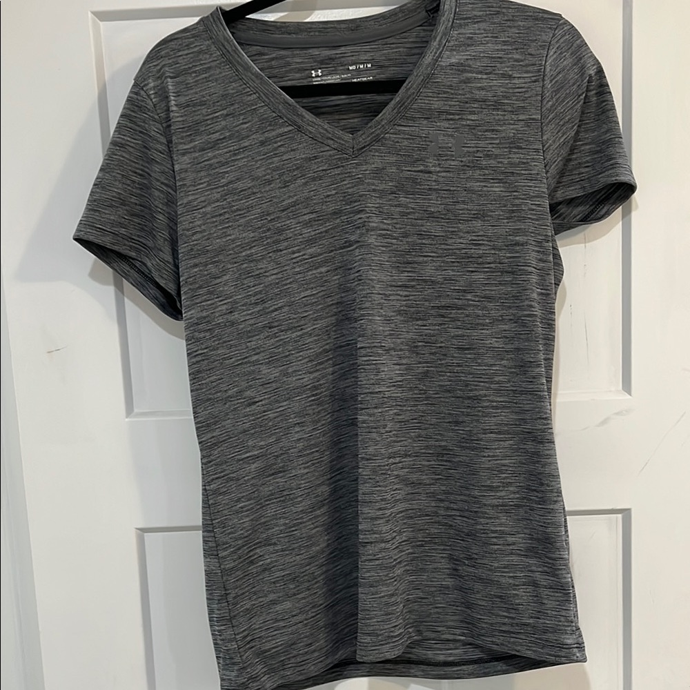 Under Armour Gray Fitted Short Sleeve T-Shirt